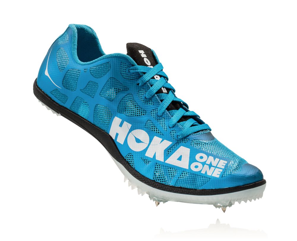 Hoka One One Rocket MD Spikes Herr Blå/Vita - SE-7860864